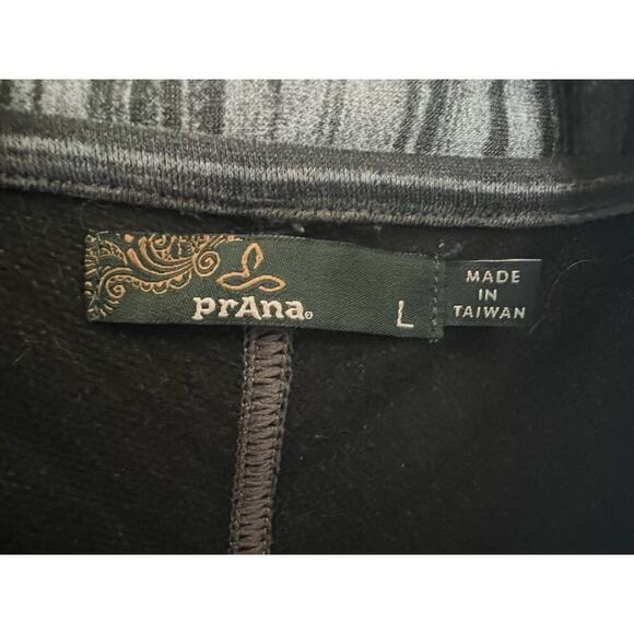 PrAna open front cardigan, Large, black and grey, lightweight - Picture 5 of 7